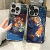 Премиальный Чехол для Телефона с Рисунком Тигра, Мягкий, Для iPhone 15 16 17 Air 14 Pro Max 16E Plus 13 12 Mini, С Покрытием, Противоударный Fundas