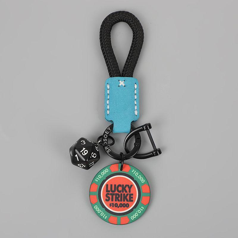 Good Luck Rope Keychain Pendant - Couples Key Ring Charm for Backpack or Bag