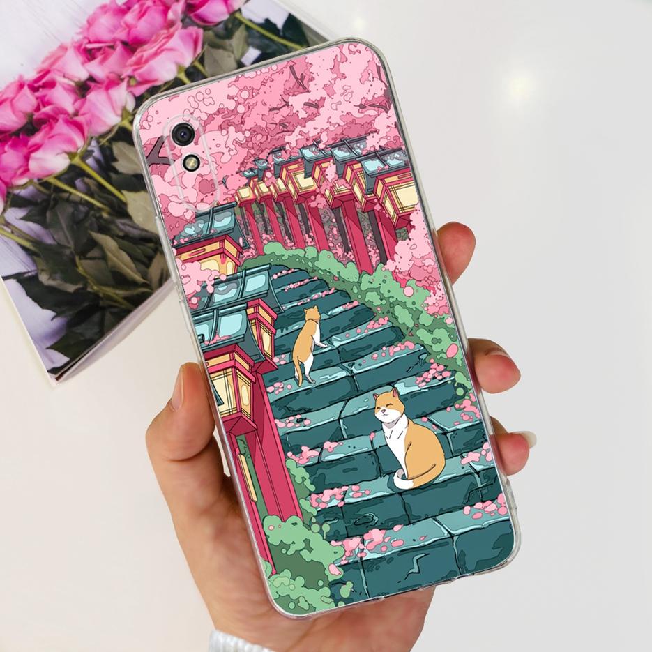 Для Xiaomi Redmi 9A Чехол Redmi 9AT Стильный Расписной Чехол Прозрачный Силиконовый Чехол для Телефона Для Xiaomi Redmi 9A Sport Redmi9A T Мягкие Чехлы