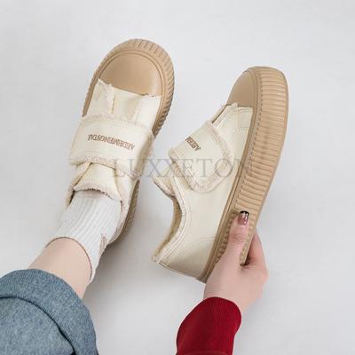 Кроссовки Модные женские туфли без застежек Женские кроссовки на платформе Плоские прогулочные женские туфли Женские туфли из вулканизированной кожи Zapatos De Mujer