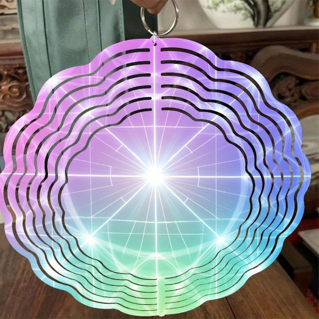 10 Inch Hanging Wind Chime Metal Garden Decor for All Seasons No Electricity Needed Dynamic Art Design 360 Degree Hook for Outdoor Indoor Use