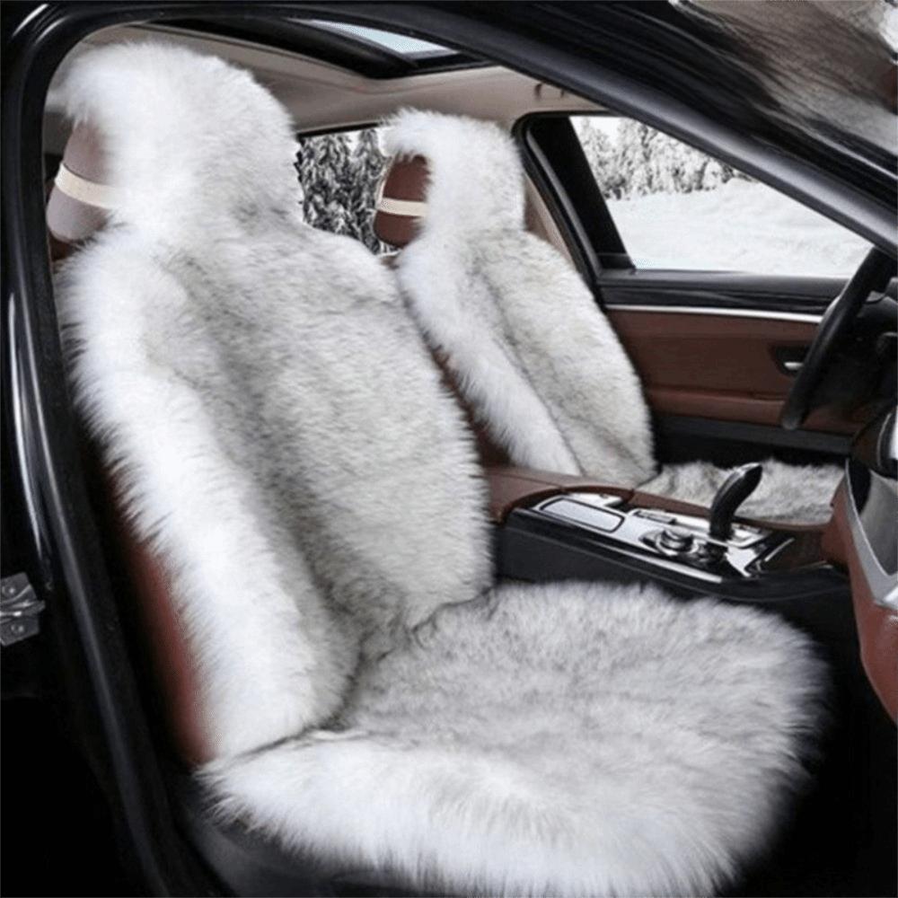 Fluffy Car Seat Cushion Warm Seats Protector New Plush Car Seat Covers Car Front Seat