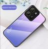Защитный чехол из закаленного стекла с градиентом для Moto G15 G05 G85 G35 E15 G24 Edge 60 Fusion 60s 50 Neo 50 Pro 40 30 Ultra Глянцевая крышка