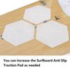 iBoard Surfboard Anti-Slip Traction Pads, 10-Piece Set - 6 Corner Non-Slip Deck Mat Pads - for All Types of Surfboards - White