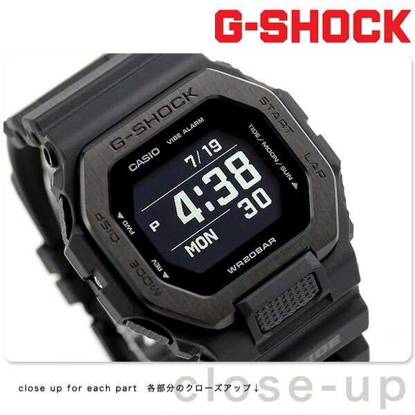 Casio Кварцевые часы G-SHOCK G-LIDE для мужчин GBX-100NS-1DR, все черные, с лунными фазами и графиком приливов