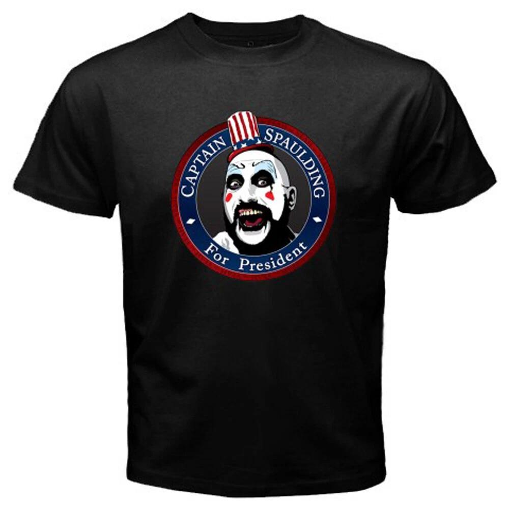 Captain Spaulding for President Movie TV Show Men's T-Shirt Women's Tee Top Unisex Black Size S-5XL