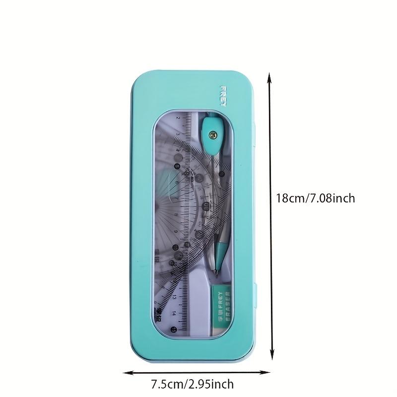 7 шт./набор Наборы циркулей и линеек Треугольная линейка Транспортир Резинка Студенческий Экзаменационный Специальный Набор линеек Коробка Набор линеек Школа Начинается Новая