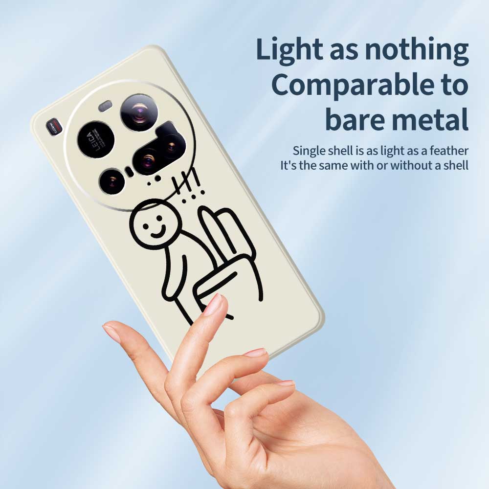 For Xiaomi 15 Ultra Case Stickman Toilet Pattern Printing Straight Edge TPU Phone Back Cover
