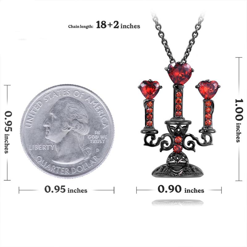 Европейское и американское ретро полое ожерелье-подсвечник, подвеска на Хэллоуин, парная ключичная цепочка