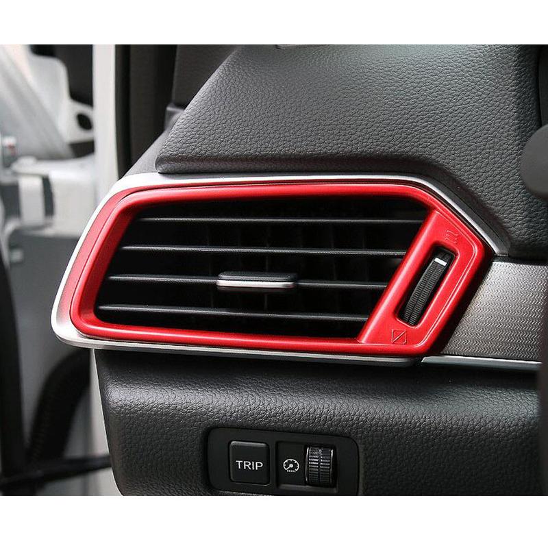 For Honda Accord 10th 2018 Car Switch Vent Outlet Air Condition Panel Control Trim Frame Stick 2PCs