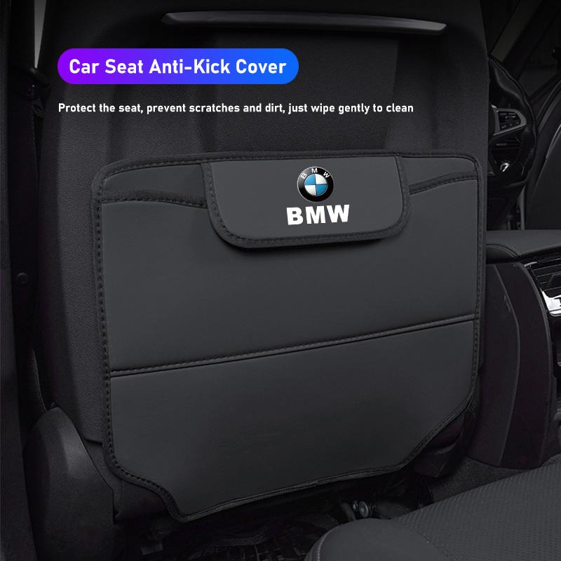 BBJO7 Car Seat Anti-Kick Pad Leather Cover Interior Storage Bag For BMW X1 X2 X3 X5 X4 X6 X7 G30 G20 G32 G11 G12 F40 F30 F20 F10 F34