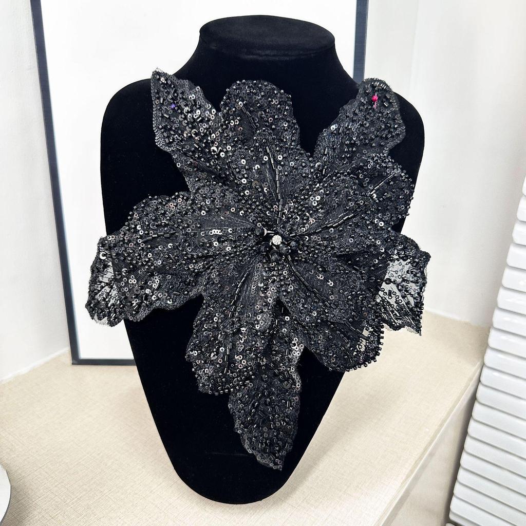 "Белая многослойная галстук-бабочка с пайетками, с аксессуарами для юбки и декоративной корсажной бусиной"