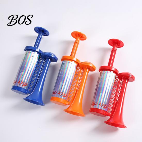 Sports Air Horn Hand Pump for Games, Cheering Noise Maker One-piece Molded Stadium, Portable Push Sound Speaker Soccer Fan Party Loud