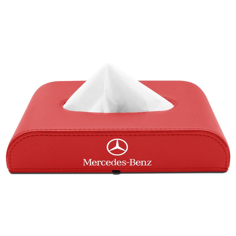 1pcs Car Tissue Box Holder Armrest Box Storage Case For Mercedes-Benz AMG C500 C200 C300 A B C E GLA CLA GLK GL ML GLE W204 W205 W203 W211 W212 W213