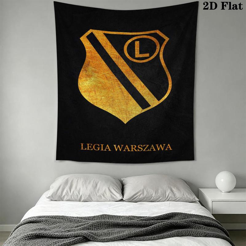 Legia Warsaw Wall Tapestry Aesthetic Wall Hanging Printed Fabric Blanket Decorative Tapestries for Bedroom Living Room Home Decor
