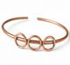 Minimalist Pure Copper Cuff Bracelet, Simple Open Wire Bangle, Adjustable Everyday Jewelry for Women