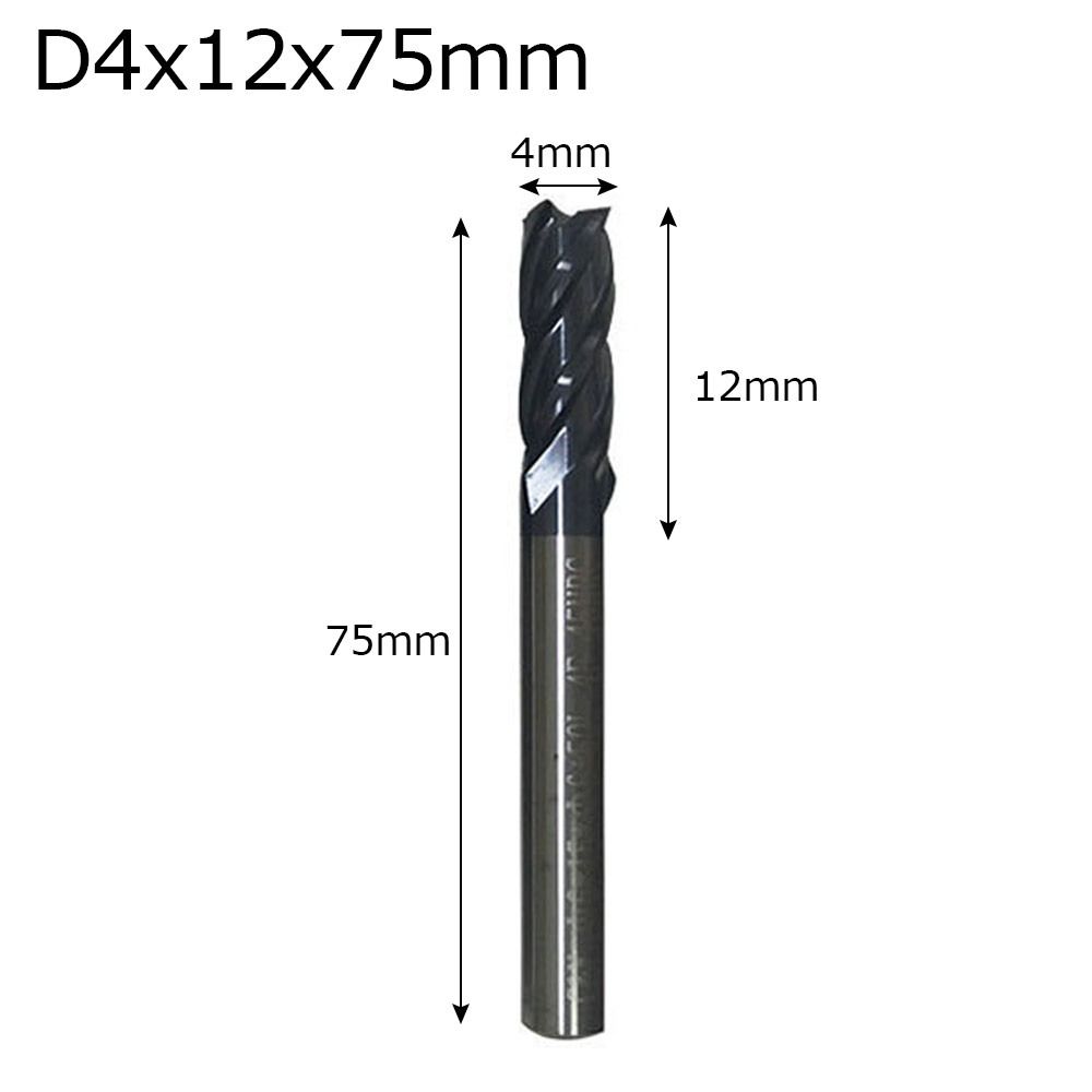 Высококачественная твердосплавная фреза длиной 50 мм, 4 зуба, концевая фреза, режущий инструмент для станка
