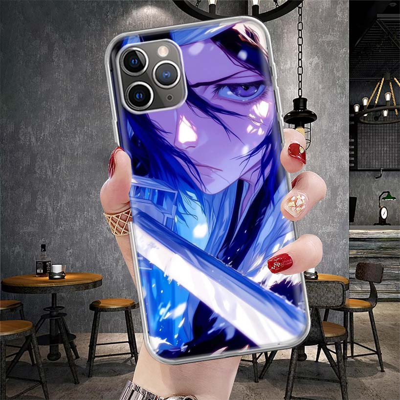 Bleach Кучики Рукия Мягкий Чехол Для Телефона Для IPhone 11 17 Air 16E 16 Pro Max 15 + 14 Plus 13 Mini 12 Apple 7 SE 8 Fundas Coque 11 17