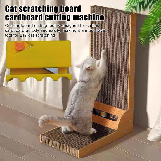 Резак для картона для кошачьих когтеточек, самодельная кошачья когтеточка, инструмент для снятия ворса с картона, ручная машина для резки картона для любителей кошек