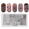 1 PC  Nail Art Templates Stamping Plate Design Flower Butterfly Glass Temperature Lace Stamp Templates Plates Image Decor