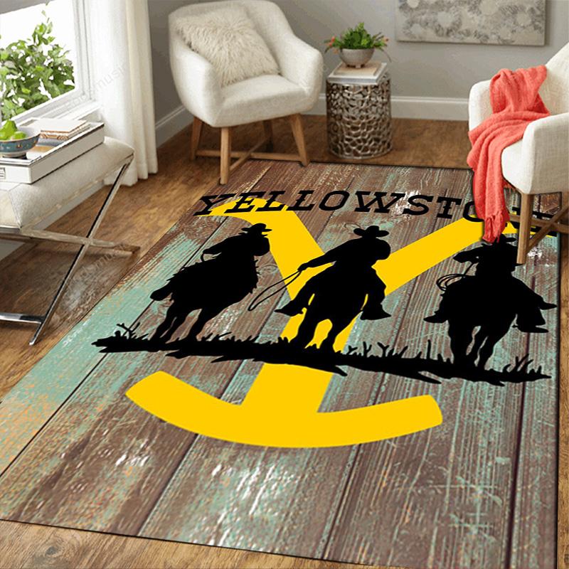 Yellowstone Cowboy Rug Floor Mat for Living Room or Bedroom Soft and Comfortable Carpet a Gift for Birthday and Holiday.DFF0925051