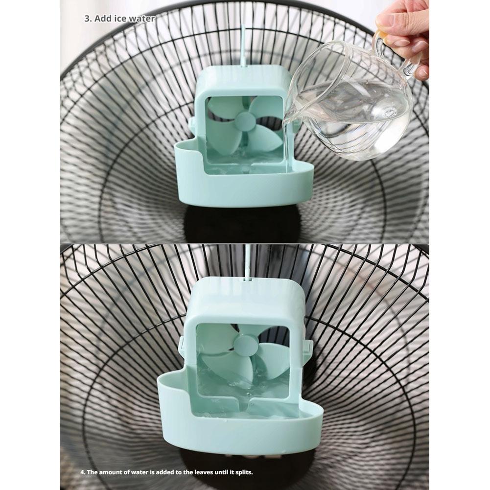 New Portable Fan Refrigeration Accessories Set Quick Cooling Floor Fan Non Perforated Fan Box Suspended Ice Cooler Summer