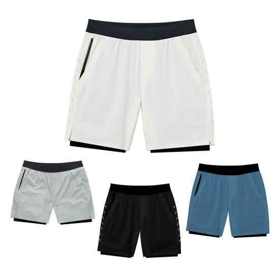 Мужские спортивные шорты с эластичными карманами на талии, быстросохнущие баскетбольные шорты с подкладкой, широкие шорты для бега, тренировочные шорты, уличная одежда