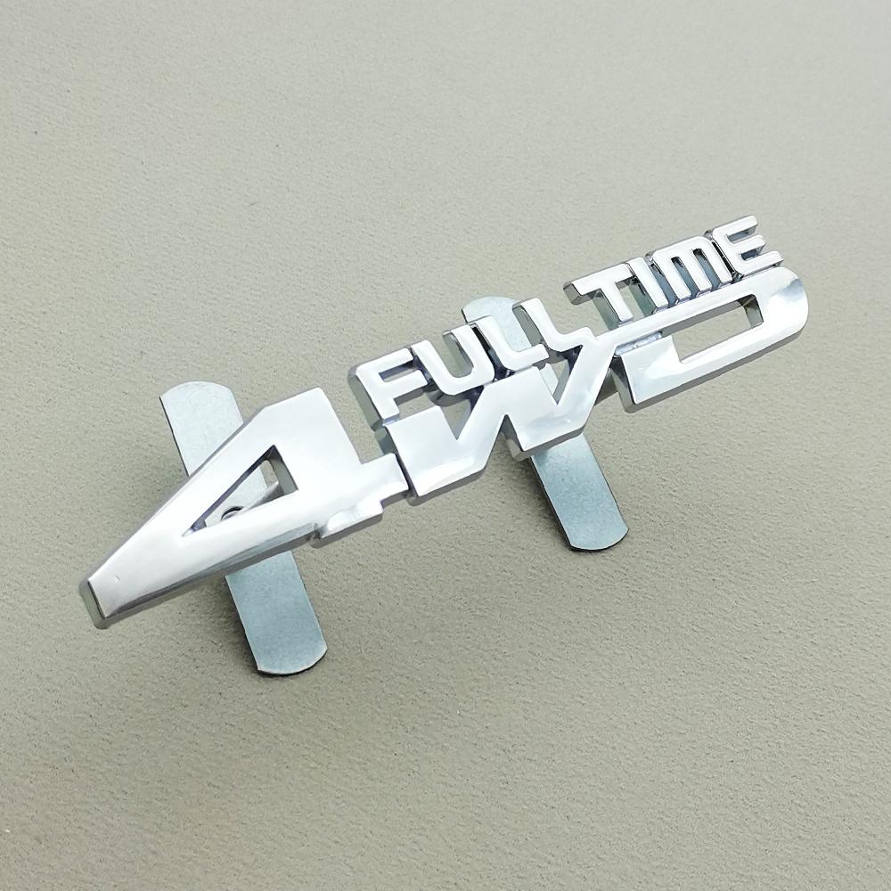 3D Car Sticker 4WD Full Time Logo Emblem Truck Fender Auto Badge Decal Accessories For Toyota Prado Honda Jeep Ford Mitsubishi oi1