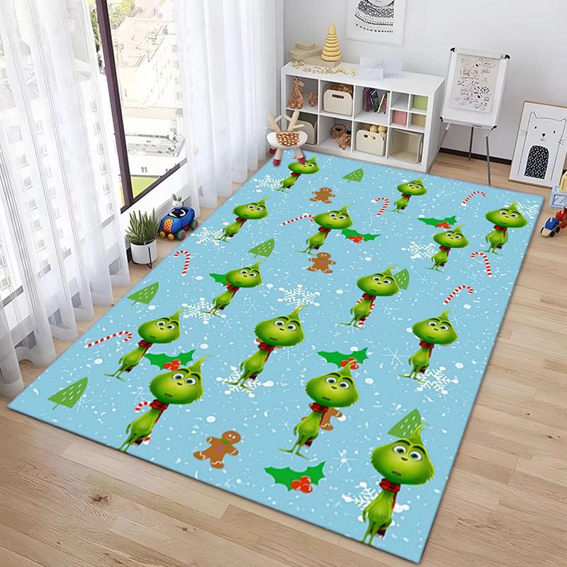 Christmas Gift Comedy Movie How the Grinch Stole Christmas carpet home living room decoration table and chairs anti slip door mat carpet A16