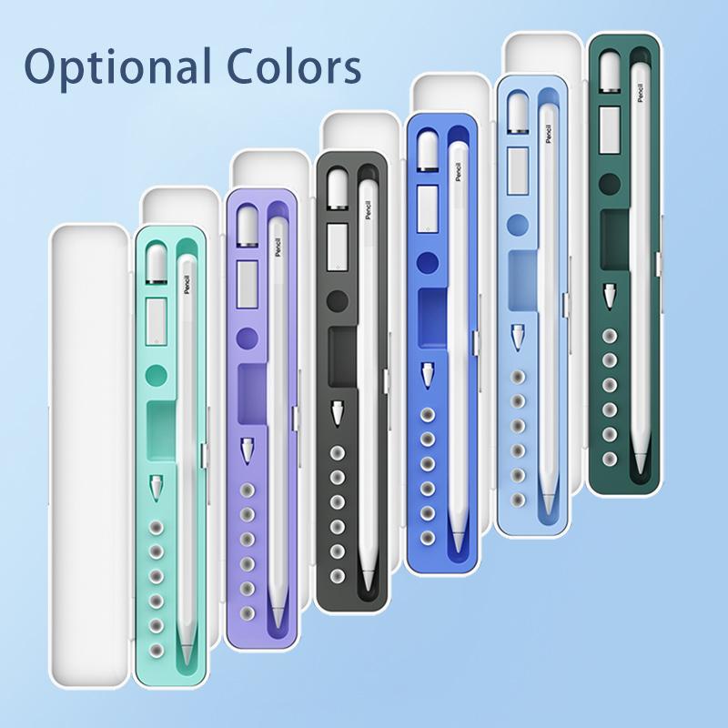 Anti Fall Fashion Portable Handwriting Pen Storage Box Made of Plastic and Silicone Material for iPad Pen
