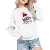 Kids' Fashion Loose-Fit Casual Long-Sleeve Christmas Print Oversized Crewneck Sweatshirt