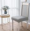 Seat Cover For Chair Seat Smooth Elastic Light Gray