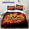 Bvb Fan Gear Custom Name Pattern Bedding Quilt Set Quilt Cover Pillowcase Home Birthday Gift(1 * duvet cover + 2 * pillowcase, without core)