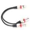 JORINDO JD6070 Кабель XLR гнездо - двойной XLR штекер Y-разветвитель аудио микрофонный кабель 0.3м