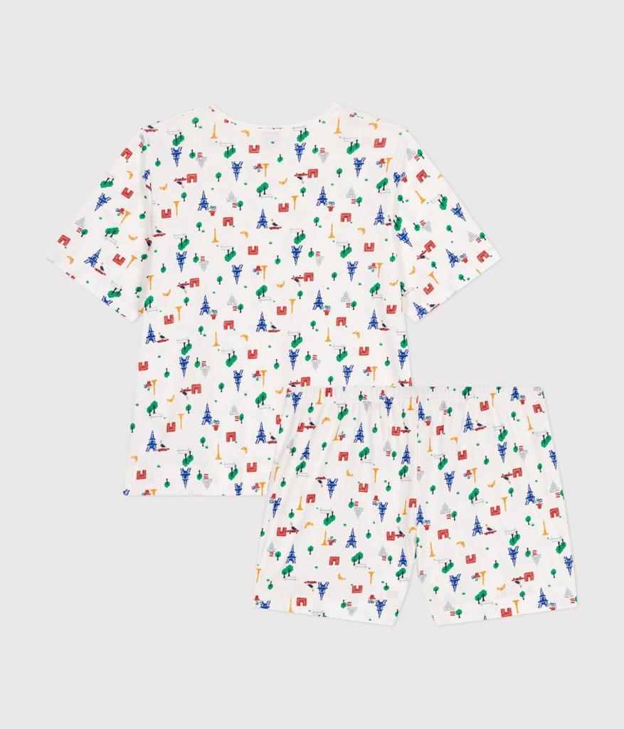 Пижама с короткими рукавами с принтом A09TO Multicolor XS [Petit Bateau]