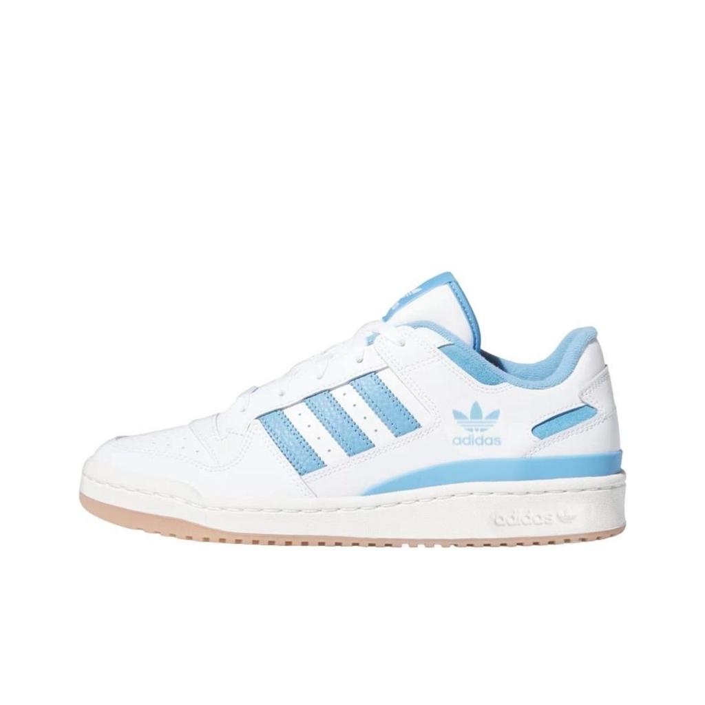 Adidas Forum Low CL White Light Blue Gum Unisex Sneakers Cloud-White Team-Light-Blue IH7832