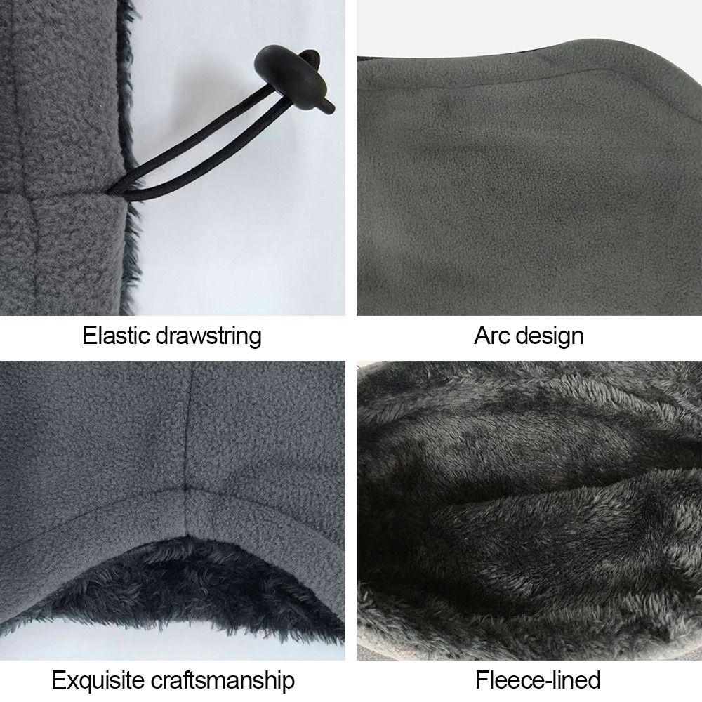 Fleece Lining Cycling Neck Warmer Thickened Neck Scarves Outdoor Warmer Fake Collar  Men Women
