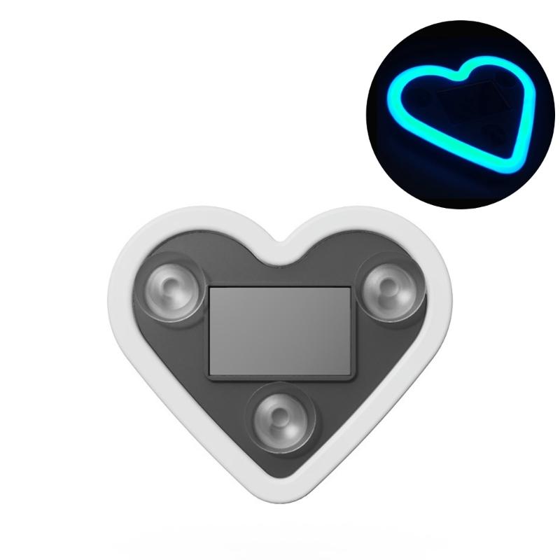 1 шт./2 шт. Солнечный автомобильный атмосферный светильник в форме сердца, декоративный светодиод для окна автомобиля с регулируемыми цветами и креплением на присоске