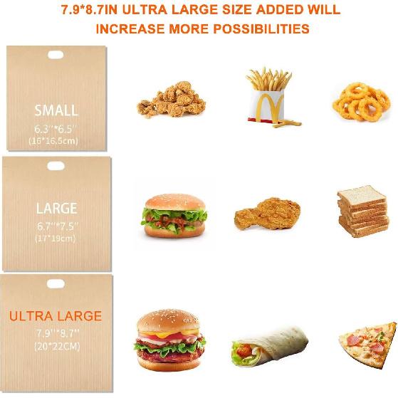 12 штук сумок для тостера, антипригарные, многоразовые, легко моющиеся, для сэндвичей с сыром на гриле, тостов, хлеба, закусок (12)