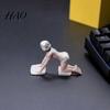 Стильные коллекционные изделия из ПЛА-пластика, 3D-печатная маскированная красавица, Охлаждающая таинственная фигурка персонажа, Устойчивая основа для настольного дисплея, для автомобиля