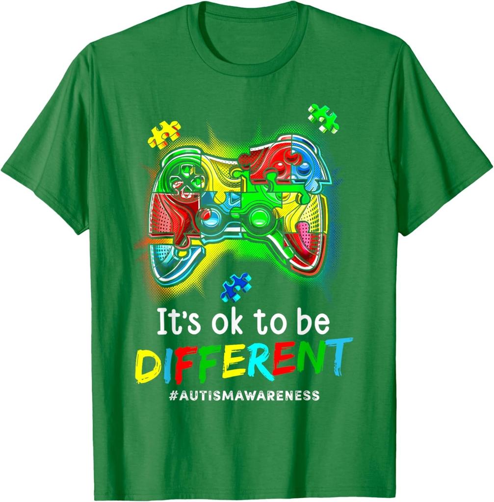 Autism Awareness Video Game Month Lover Player Gamer Unisex T-Shirt