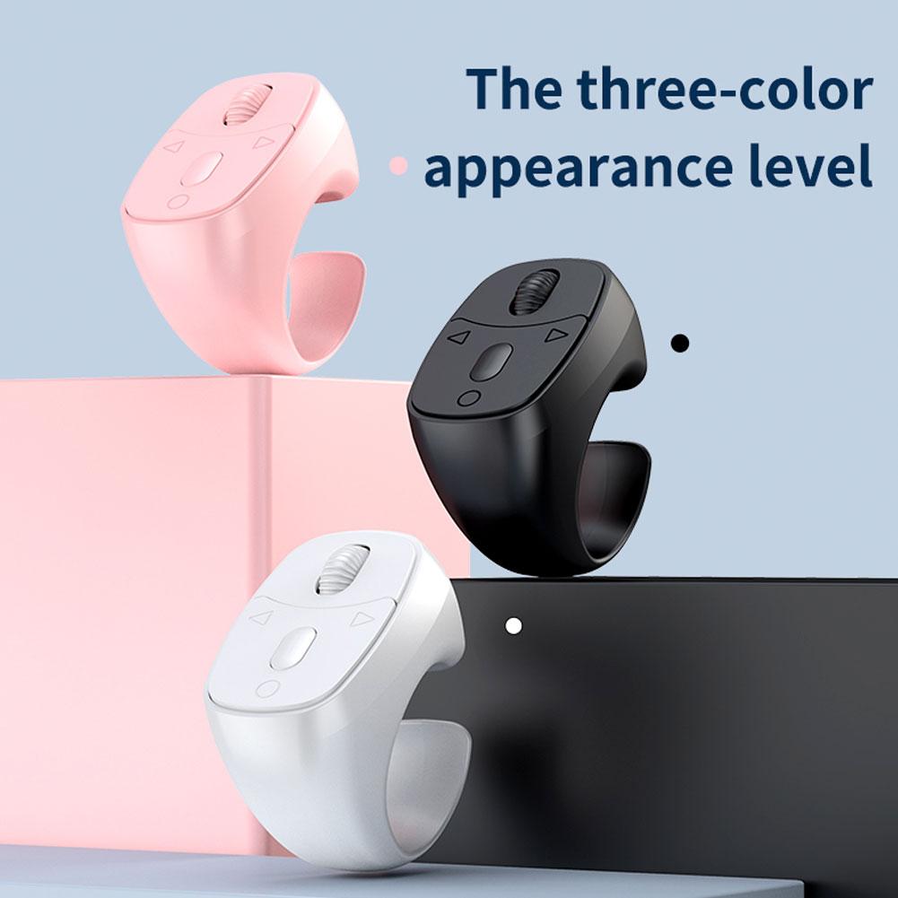 Совместимый с Bluetooth 5.3 кольцо-пульт для пальца кольцо-мышь кольцо для прокрутки Bluetooth беспроводная кнопка селфи для камеры