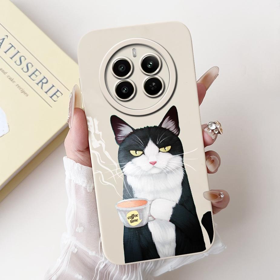 For Realme 12 Plus Case RMX3867 Stylish Candy Painted Cover Soft TPU Matte Phone Case For Realme 12 Pro Plus Realme12 Pro + Bags