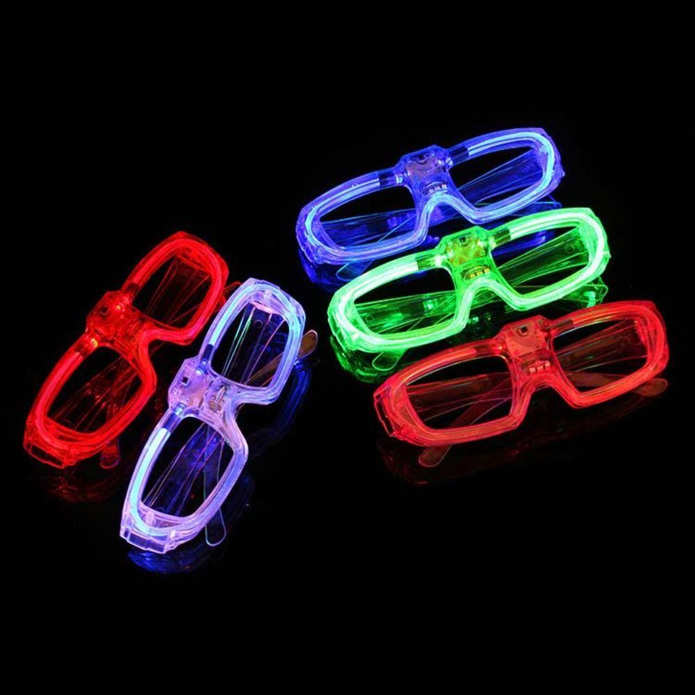 The Dark LED Glasses Luminous Glasses Glow Sticks Glasses Flashing Glasses Shutter Shades Glasses