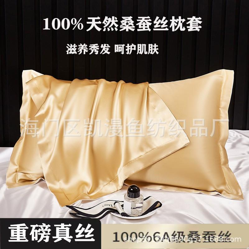 Silk Pillowcase 22 Momme 100% Mulberry Smooth Anti-Wrinkle Sleep Cover Modern Minimalist Pure Color