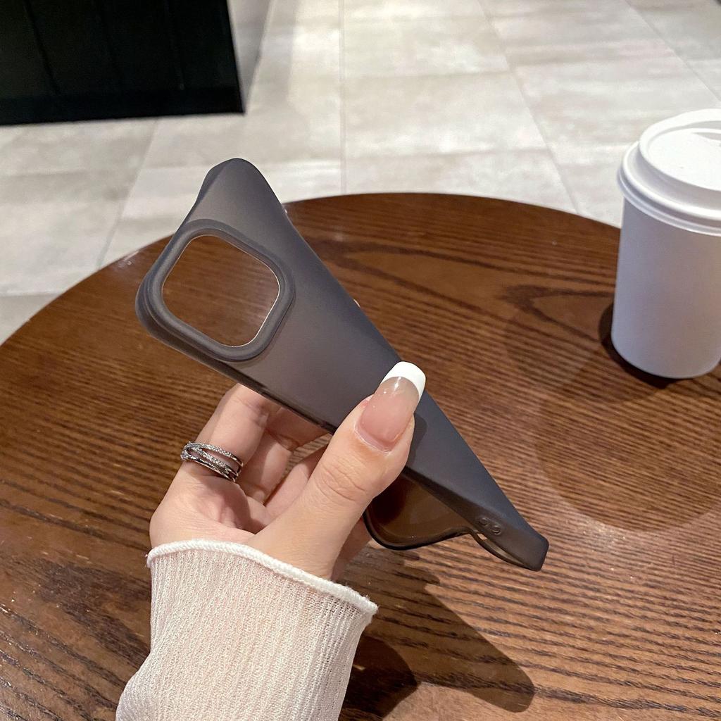 Large Hole Matte Shell Suitable for Apple 16PRO Transparent Simple Mobile Phone Case Iphone14/12 Anti-fall Soft Protective Cover