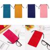 Glasses Case Solid Color Drawstring Pouch Bags Sunglasses Bag Eyeglasses Pouch Glasses Cloth Bags