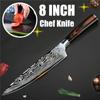 8-inch Chef Professional Japanese-style Damascus Steel Meat Cutting Tools Cooking Tools Kitchen Supplies