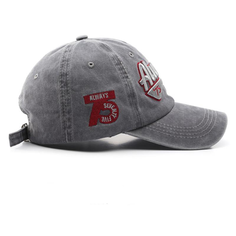 Retro Washed Cotton Cap Letter Embroidered Stitching Adjustable Unisex Baseball Hat Vintage Streetwear Casual Truck Hat Trendy Fashionable Sun Hat