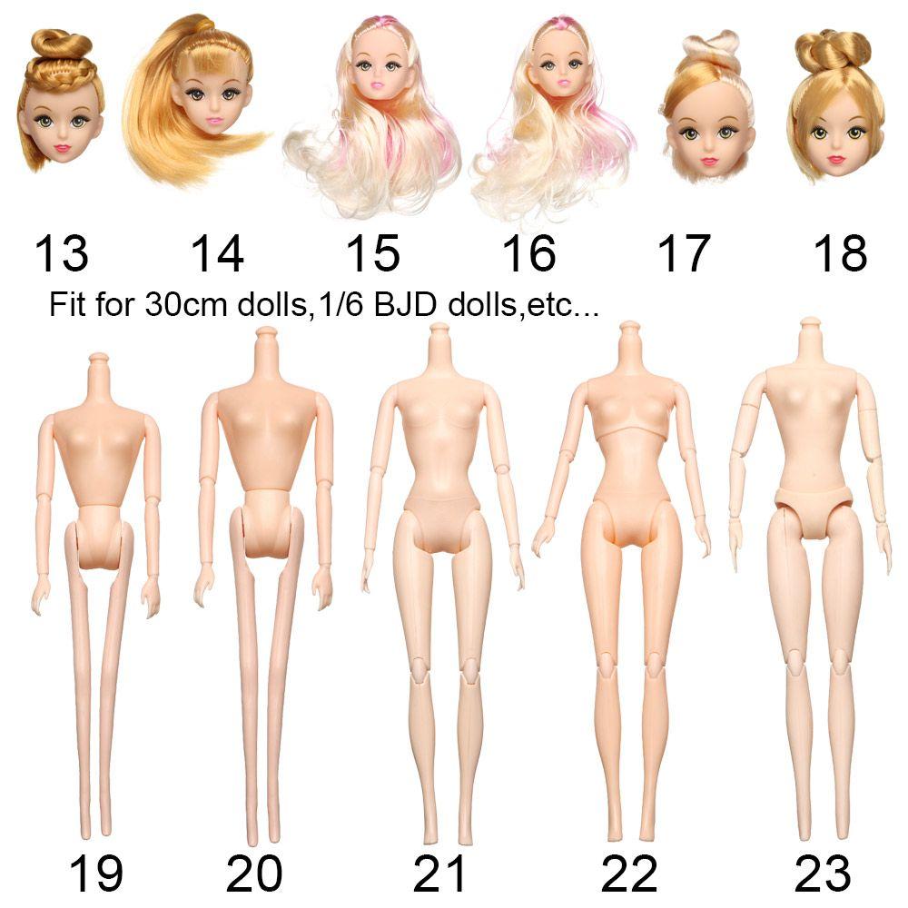 Игрушки Прически 1/6 BJD Древние Куклы Аксессуары Кукольная Голова 30 Кукол Шарнир DIY Головной Убор